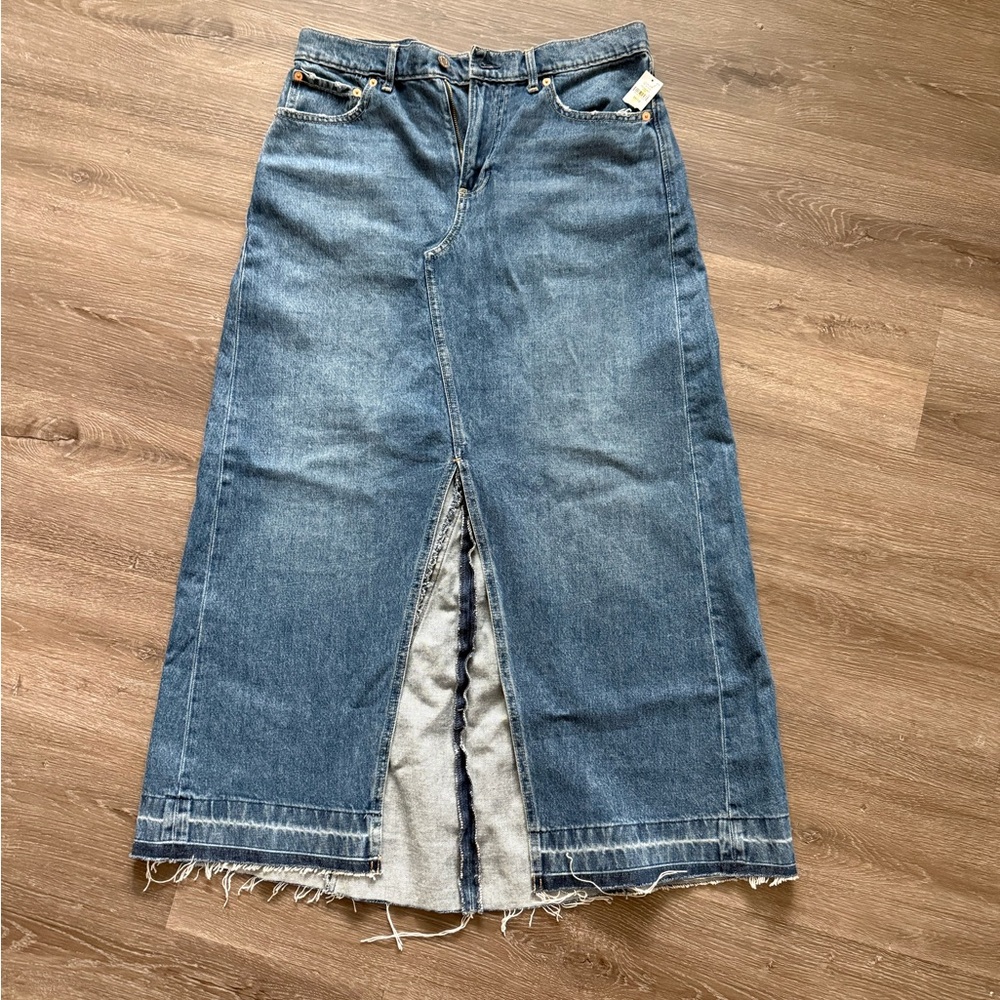 GAP Blue Denim Maxi Skirt